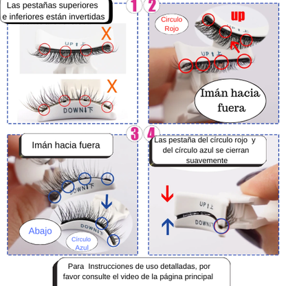 Pestañas Magnéticas Profesionales Efecto Natural
