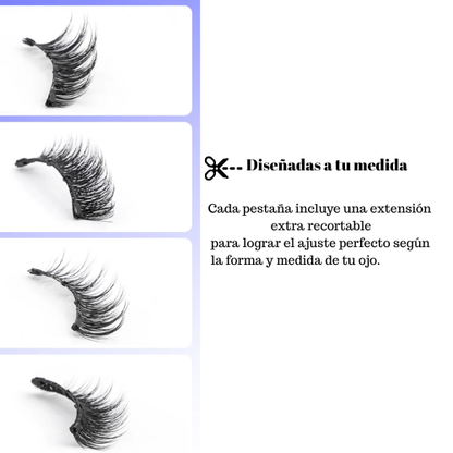 Pestañas Magnéticas Profesionales Efecto Natural